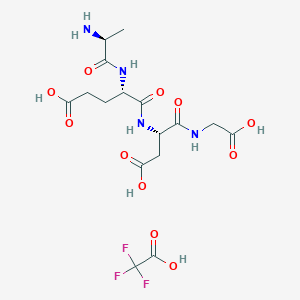 molecular formula C16H23F3N4O11 B8087386 艾皮塔隆 (TFA) 