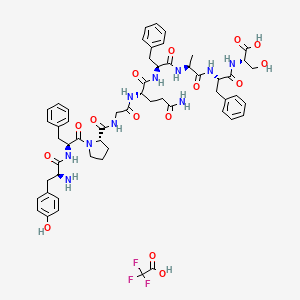 molecular formula C56H67F3N10O15 B8087398 Chemerin-9 (149-157) (TFA) 
