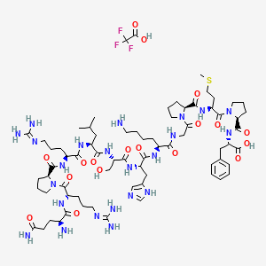 molecular formula C71H112F3N23O18S B8087419 Apelin-13 (TFA) 