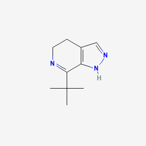 molecular formula C10H15N3 B8087442 7-tert-butyl-4,5-dihydro-1H-pyrazolo[3,4-c]pyridine 