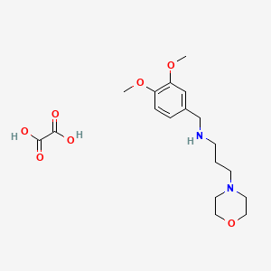 molecular formula C18H28N2O7 B8087570 N-(3,4-Dimethoxybenzyl)-3-(morpholin-4-yl)propan-1-amine (C2H2O4) 
