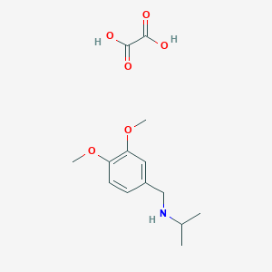 molecular formula C14H21NO6 B8087574 N-[(3,4-dimethoxyphenyl)methyl]propan-2-amine;oxalic acid 