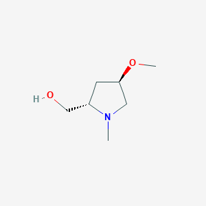 molecular formula C7H15NO2 B8087592 [(2S,4R)-4-methoxy-1-methylpyrrolidin-2-yl]methanol CAS No. 1842337-34-1