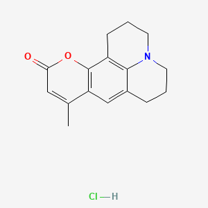 6-Methyl-3-oxa-13-azatetracyclo[7.7.1.02,7.013,17]heptadeca-1(17),2(7),5,8-tetraen-4-one;hydrochloride