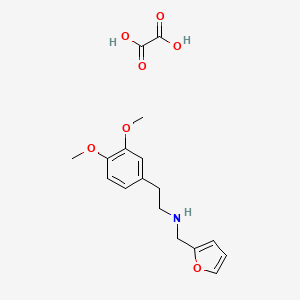 molecular formula C17H21NO7 B8087677 2-(3,4-dimethoxyphenyl)-N-(furan-2-ylmethyl)ethanamine;oxalic acid 