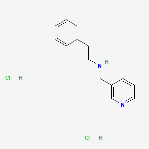 molecular formula C14H18Cl2N2 B8087690 2-phenyl-N-(pyridin-3-ylmethyl)ethanamine;dihydrochloride 