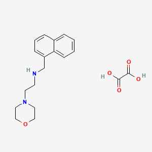 molecular formula C19H24N2O5 B8087694 2-(Morpholin-4-yl)-N-(naphthalen-1-ylmethyl)ethanamine (C2H2O4) 
