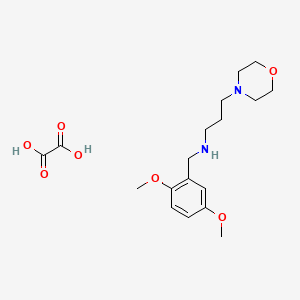 molecular formula C18H28N2O7 B8087697 N-(2,5-Dimethoxybenzyl)-3-(morpholin-4-yl)propan-1-amine (C2H2O4) 