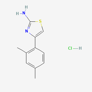 molecular formula C11H13ClN2S B8087725 4-(2,4-Dimethylphenyl)-1,3-thiazol-2-amine;hydrochloride 