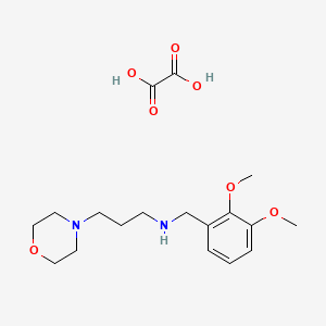 molecular formula C18H28N2O7 B8087746 N-(2,3-Dimethoxybenzyl)-3-(morpholin-4-yl)propan-1-amine (C2H2O4) 