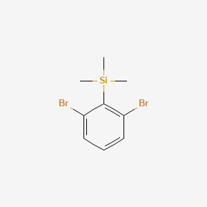 molecular formula C9H12Br2Si B8087920 1,3-Dibromo-2-(trimethylsilyl)benzene 