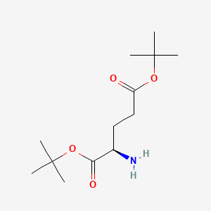 molecular formula C13H25NO4 B8087935 Di-tert-butyl (R)-2-aminopentanedioate 