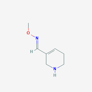 molecular formula C7H12N2O B8087957 3-Pyridinecarboxaldehyde,1,2,5,6-tetrahydro-, O-methyloxime, monohydrochloride, (E)-(9CI) 