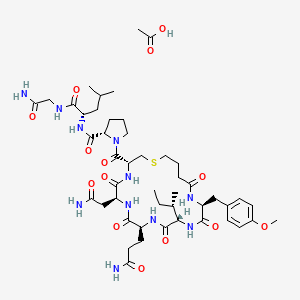 molecular formula C47H73N11O14S B8087986 Carbetocin (acetate) 
