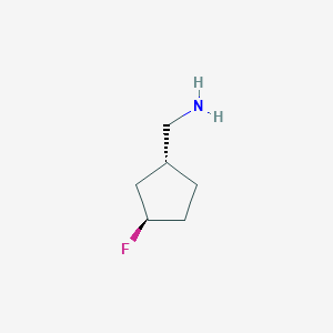 molecular formula C6H12FN B8088037 ((1R,3R)-3-Fluorocyclopentyl)methanamine 