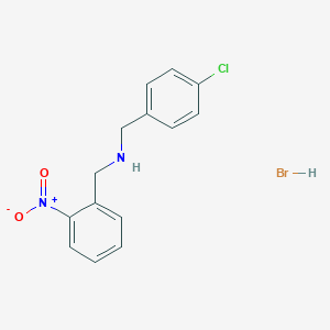 molecular formula C14H14BrClN2O2 B8088069 (4-Chloro-benzyl)-(2-nitro-benzyl)-amine HBr 