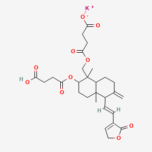 potassium;4-[[2-(3-carboxypropanoyloxy)-1,4a-dimethyl-6-methylidene-5-[(E)-2-(5-oxo-2H-furan-4-yl)ethenyl]-3,4,5,7,8,8a-hexahydro-2H-naphthalen-1-yl]methoxy]-4-oxobutanoate
