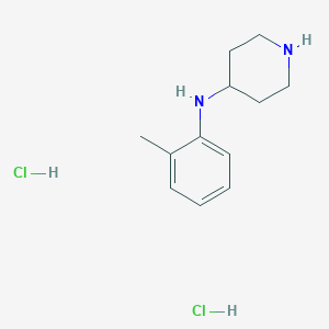 molecular formula C12H20Cl2N2 B8088160 Piperidin-4-yl-o-tolyl-amine dihydrochloride 