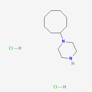 molecular formula C12H26Cl2N2 B8088166 1-Cyclooctylpiperazine;dihydrochloride 