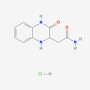 2-(3-Oxo-1,2,3,4-tetrahydroquinoxalin-2-yl)acetamide (HCl)