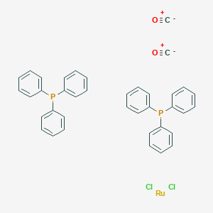 molecular formula C38H30Cl2O2P2Ru B080882 二羰基二氯双(三苯基膦)钌 CAS No. 14564-35-3