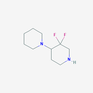 molecular formula C10H18F2N2 B8088227 3',3'-Difluoro-1,4'-bipiperidine 