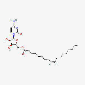(E)-((2R,3S,4S,5R)-5-(4-Amino-2-oxopyrimidin-1(2H)-YL)-3,4-dihydroxytetrahydrofuran-2-YL)methyl octadec-9-enoate
