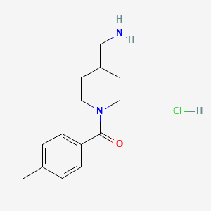 (4-Aminomethyl-piperidin-1-yl)-p-tolyl-methanone hydrochloride