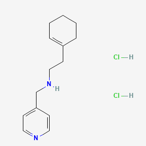 molecular formula C14H22Cl2N2 B8088506 2-(cyclohexen-1-yl)-N-(pyridin-4-ylmethyl)ethanamine;dihydrochloride 