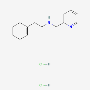 molecular formula C14H22Cl2N2 B8088519 2-(cyclohexen-1-yl)-N-(pyridin-2-ylmethyl)ethanamine;dihydrochloride 