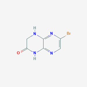molecular formula C6H5BrN4O B8088534 6-Bromo-3,4-dihydropyrazino[2,3-b]pyrazin-2(1h)-one 