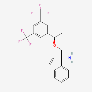 1-[(1R)-1-[3,5-bis(trifluoromethyl)phenyl]ethoxy]-2-phenylbut-3-en-2-amine