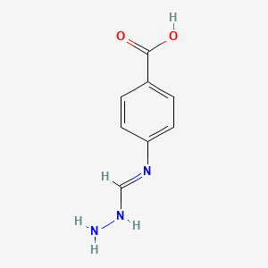 molecular formula C8H9N3O2 B8088557 4-Aminoiminomethylaminobenzoic acid 