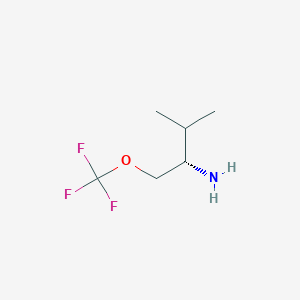 molecular formula C6H12F3NO B8088582 (S)-3-Methyl-1-(trifluoromethoxy)butan-2-amine 