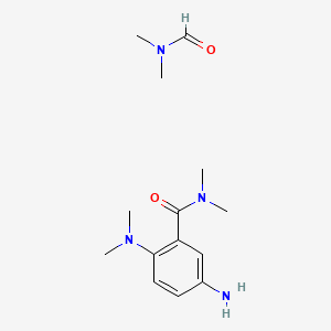 molecular formula C14H24N4O2 B8088691 5-amino-2-(dimethylamino)-N,N-dimethylbenzamide;N,N-dimethylformamide 