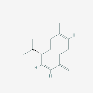 molecular formula C15H24 B8088725 (1Z,6E,8S)-1-methyl-5-methylidene-8-propan-2-ylcyclodeca-1,6-diene 