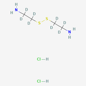 molecular formula C4H14Cl2N2S2 B8088777 Cystamine-d8 (hydrochloride) 