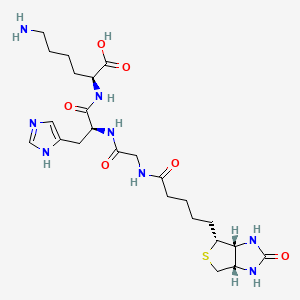 molecular formula C24H38N8O6S B8088832 生物素酰-GHK 三肽 