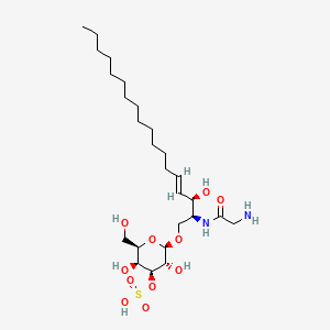 molecular formula C26H50N2O11S B8088844 N-Glycine 3'-sulfo Galactosylsphingosine 