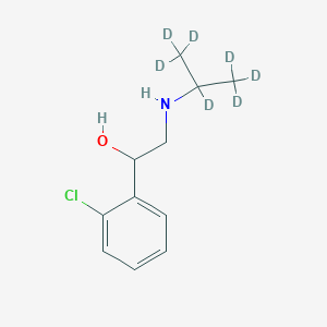 molecular formula C11H16ClNO B8088871 Clorprenaline D7 