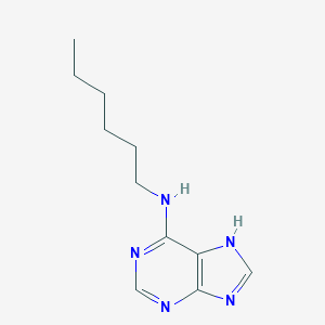 molecular formula C11H17N5 B080889 6-正己基氨基嘌呤 CAS No. 14333-96-1