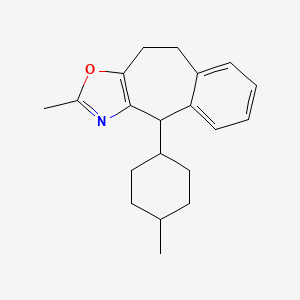 5-Methyl-2-(4-methylcyclohexyl)-6-oxa-4-azatricyclo[8.4.0.03,7]tetradeca-1(14),3(7),4,10,12-pentaene