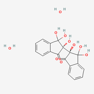 molecular formula C18H18O10 B8088907 (2R)-2,3,3-trihydroxy-2-[(2S)-1,1,2-trihydroxy-3-oxoinden-2-yl]inden-1-one;dihydrate 
