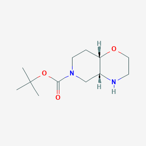 tert-butyl (4aR,8aS)-2,3,4,4a,5,7,8,8a-octahydropyrido[4,3-b][1,4]oxazine-6-carboxylate