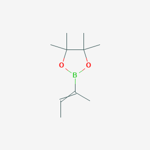 molecular formula C10H19BO2 B8089000 2-丁烯-2-基硼酸二缩甲苯酯 