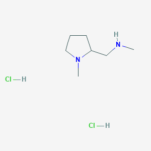 molecular formula C7H18Cl2N2 B8089045 Methyl[(1-methylpyrrolidin-2-yl)methyl]amine dihydrochloride 