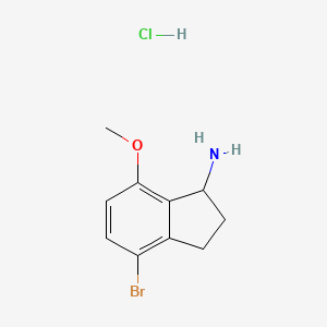 4-Bromo-7-methoxy-2,3-dihydro-1H-inden-1-amine hydrochloride