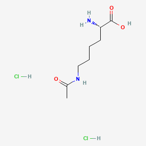 molecular formula C8H18Cl2N2O3 B8089057 (2S)-2-amino-6-acetamidohexanoic acid dihydrochloride 
