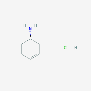 molecular formula C6H12ClN B8089059 (S)-Cyclohex-3-enylamine hydrochloride 