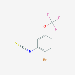 molecular formula C8H3BrF3NOS B8089094 2-Bromo-5-(trifluoromethoxy)phenylisothiocyanate 